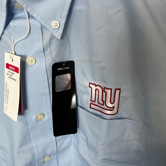 ANTIGUA NFL Team Apparel New York Giants Full-Button Front Shirt (Size L) - Picture 6 of 15